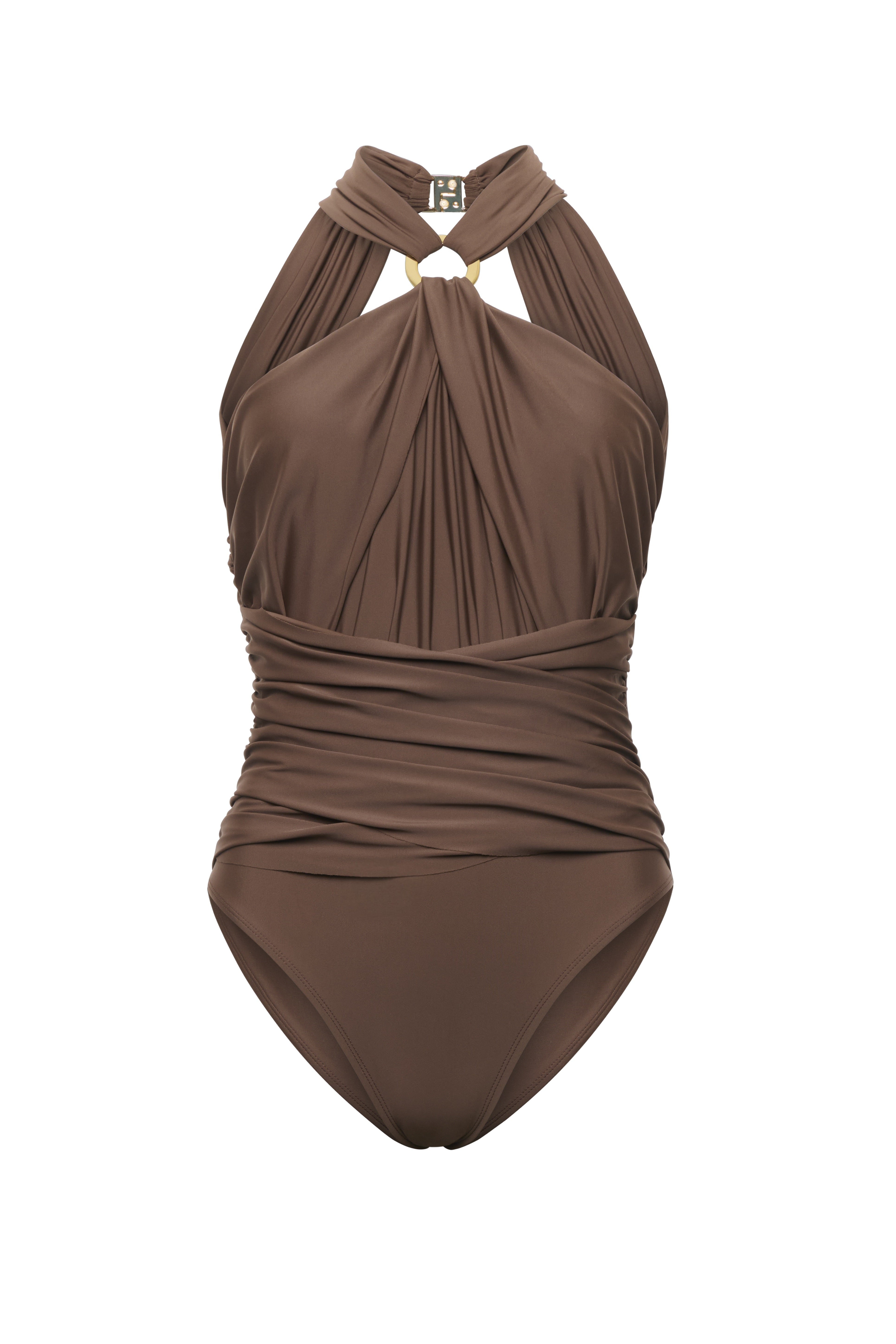 Arabica Draped One-Piece – AQUAELLE